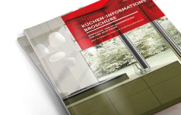 Kücheninformationsbroschüre Mockup