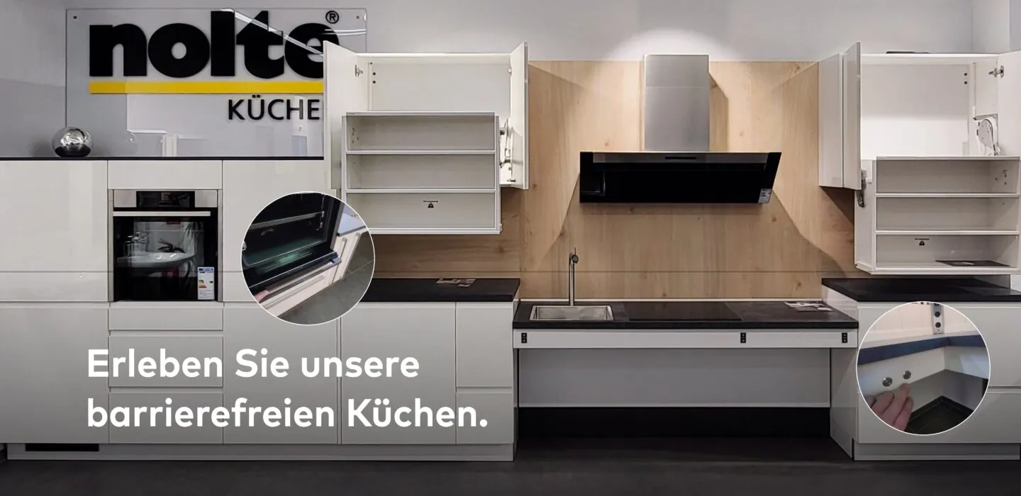 Bannerbild von einer barrierefreien Küche